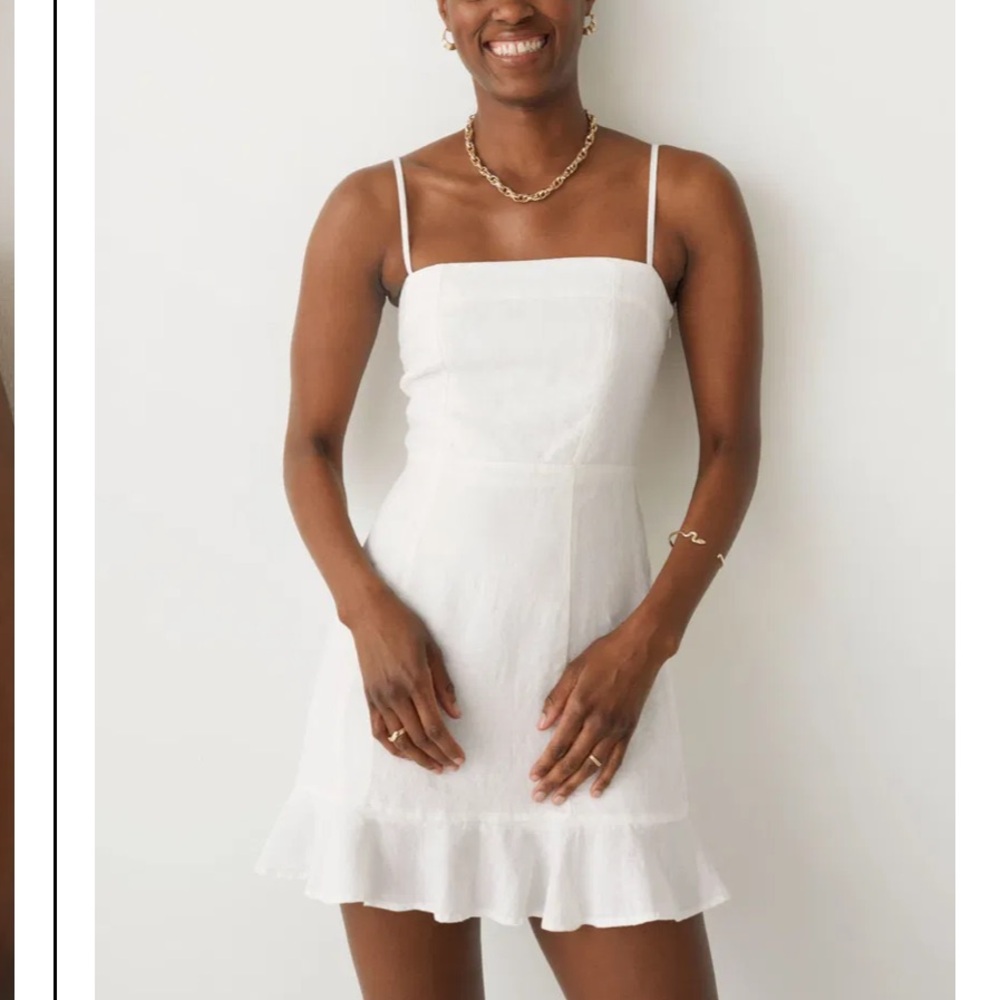 & Other Stories White Spaghetti Strap Sundress